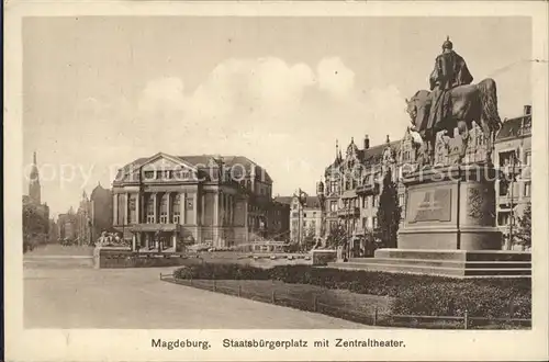 Magdeburg Staatsbuergerplatz Zentraltheater Kat. Magdeburg