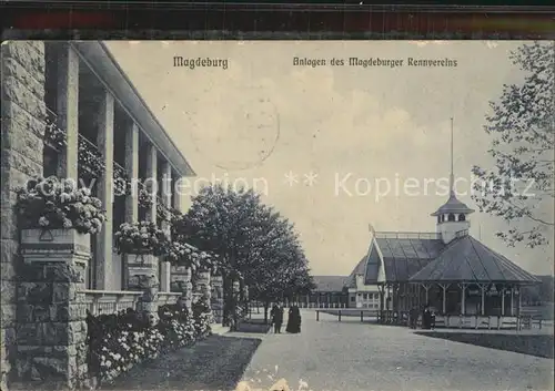 Magdeburg Anlagen des Magdeburger Rennvereins Kat. Magdeburg
