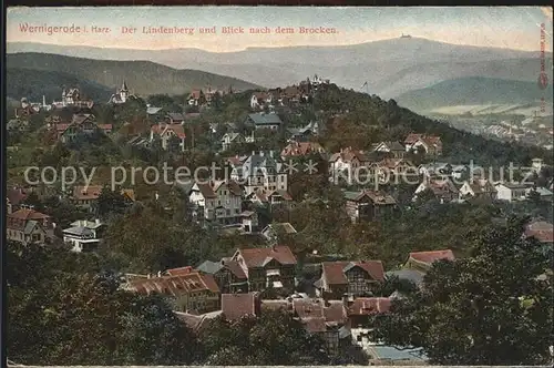 Wernigerode Harz Lindenberg Brocken Kat. Wernigerode