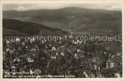 Wernigerode Harz Lindenberg Brocken Kat. Wernigerode