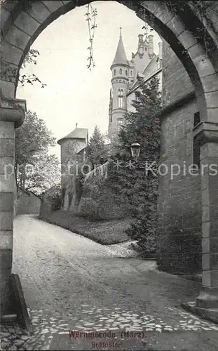 Wernigerode Harz Schlosstor Kat. Wernigerode