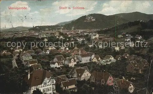 Wernigerode Harz Schloss Stadtansicht Kat. Wernigerode