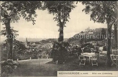 Wernigerode Harz Blick vom Lindenberg Kat. Wernigerode