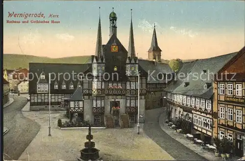Wernigerode Harz Rathaus Gothisches Haus Kat. Wernigerode
