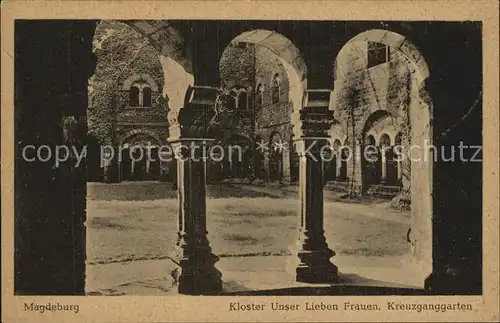 Magdeburg Kloster Unser Lieben Frauen Kreuzganggarten Kat. Magdeburg