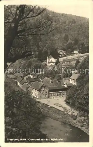 Treseburg Harz Oberdorf mit Bad Wildstein Kat. Treseburg