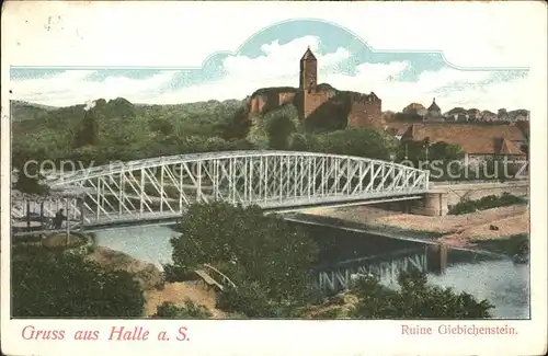 Halle Saale Ruine Giebichenstein Kat. Halle