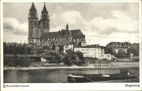 Magdeburg Dom Elbe Kat. Magdeburg