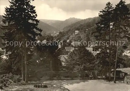 Altenbrak Harz Blick von der Waldbuehne Kat. Altenbrak