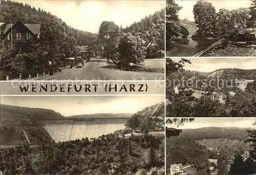 Wendefurth Hauptstrasse Rappbode Talsperre Bodebruecke Kat. Altenbrak