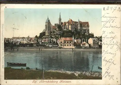 Meissen Elbe Sachsen Koenigliche Albrechtsburg Kat. Meissen