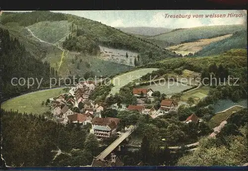 Treseburg Harz Blick vom weissen Hirsch Kat. Treseburg