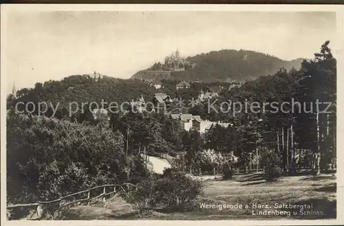 Wernigerode Harz Lindenberg Schloss Kat. Wernigerode