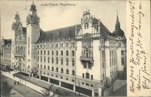 Magdeburg Justiz Palast Kat. Magdeburg