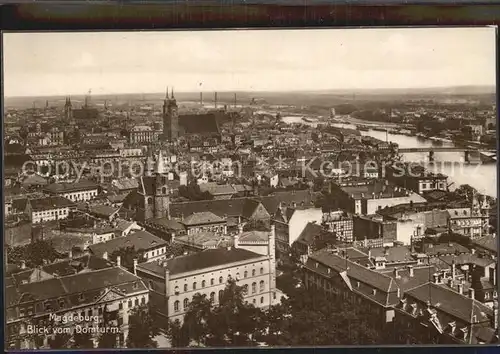 Magdeburg Blick vom Domturm Kat. Magdeburg