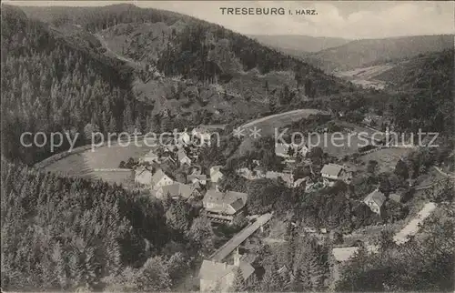 Treseburg Harz Dorfansicht Kat. Treseburg