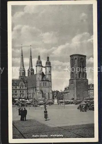 Halle Saale Marktplatz Kat. Halle