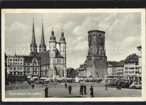 Halle Saale Marktplatz Kat. Halle