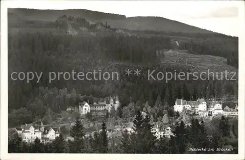 Schierke Harz Brocken Ortsansicht Kat. Schierke Brocken