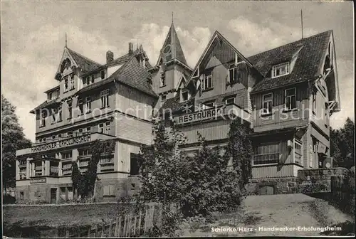 Schierke Harz Handwerkererholungsheim Kat. Schierke Brocken