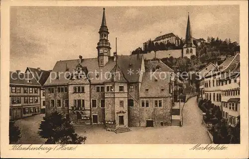 Blankenburg Harz Marktplatz Kat. Blankenburg