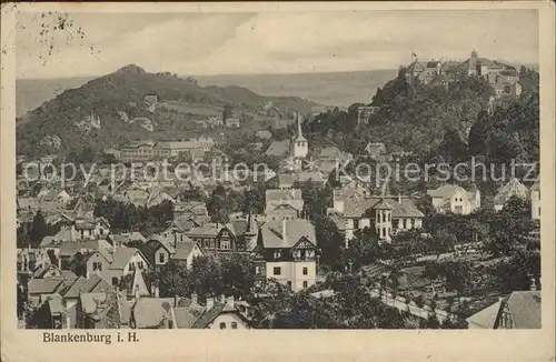 Blankenburg Harz Ortsansicht Kat. Blankenburg