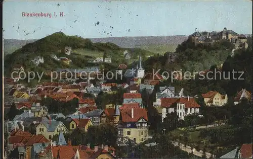 Blankenburg Harz Ortsansicht Schloss Kat. Blankenburg