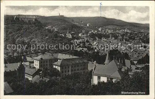 Blankenburg Harz Ortsansicht Kat. Blankenburg