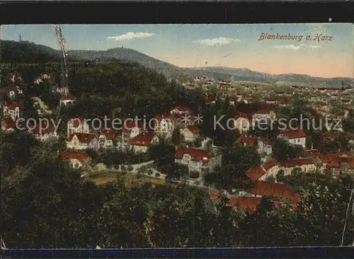 Blankenburg Harz Ortsansicht Kat. Blankenburg