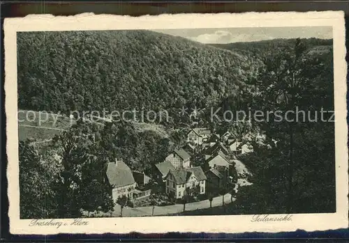 Treseburg Harz Ortsansicht Kat. Treseburg