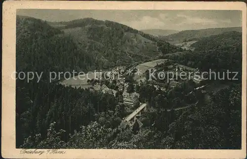 Treseburg Harz Ortsansicht  Kat. Treseburg