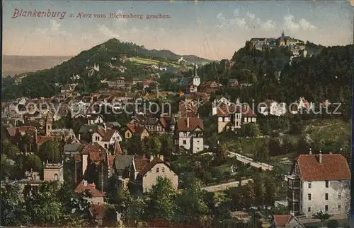 Blankenburg Harz Blick vom Eichenberg Kat. Blankenburg