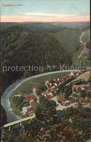 Treseburg Harz Bodetal Ortsansicht Kat. Treseburg