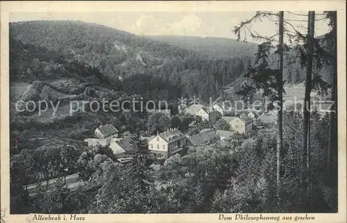 Altenbrak Harz Blick vom Philosophenweg Kat. Altenbrak