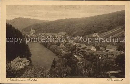 Altenbrak Harz Bodetal Ortsansicht Kat. Altenbrak