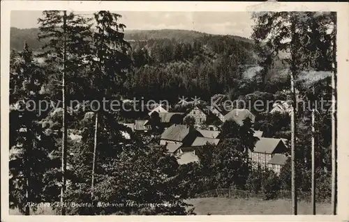 Altenbrak Harz Blick vom Haengemattenwald Kat. Altenbrak