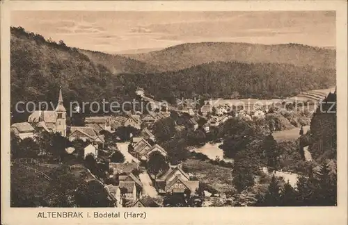 Altenbrak Harz Bodetal Ortsansicht Kat. Altenbrak