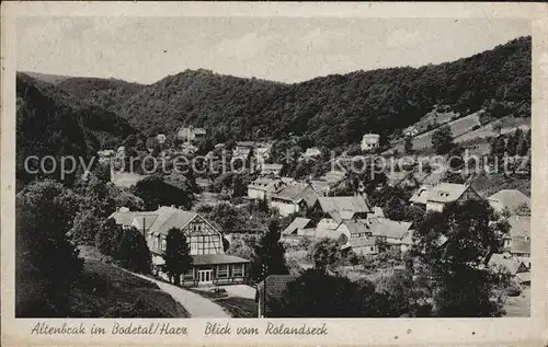 Altenbrak Harz Blick vom Rolandseck Kat. Altenbrak