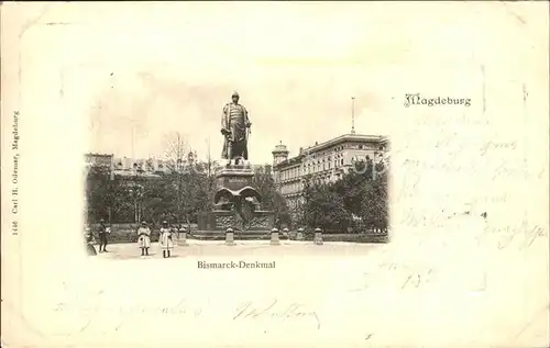 Magdeburg Bismarck Denkmal  Kat. Magdeburg