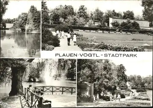 Plauen Vogtland Stadtpark See Kat. Plauen