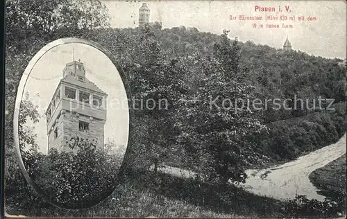 Plauen Vogtland Baerenstein Turm Kat. Plauen