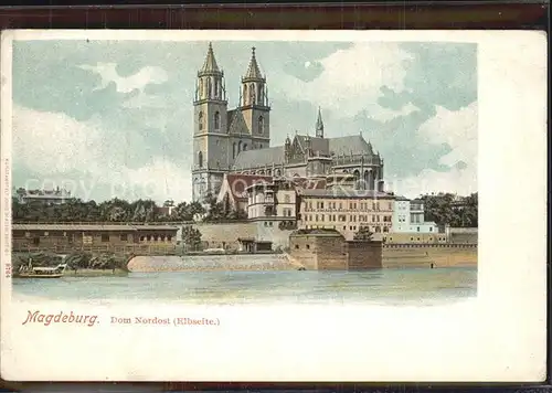 Magdeburg Dom Elbseite Kat. Magdeburg