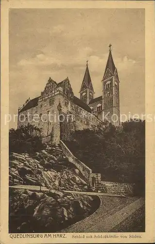 Quedlinburg Schloss Kirche  Kat. Quedlinburg