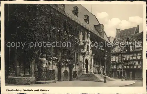 Quedlinburg Rathaus Roland Kat. Quedlinburg