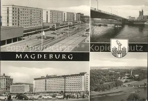 Magdeburg Karl Marx Strasse Interhotel International Neue Strombruecke Kat. Magdeburg