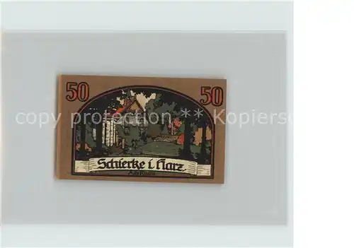 Schierke Harz Goethes Faust 50 Pfennig  Kat. Schierke Brocken