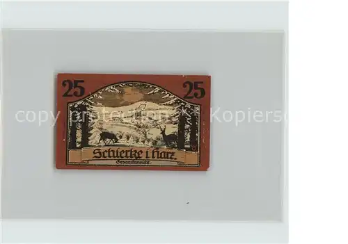Schierke Harz Goethes Faust 25 Pfennig Kat. Schierke Brocken
