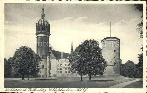 Wittenberg Lutherstadt Schlosskirche Schloss Kat. Wittenberg