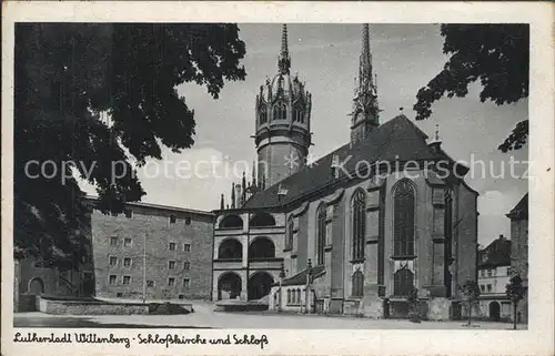 Wittenberg Lutherstadt Schlosskirche Schloss Kat. Wittenberg