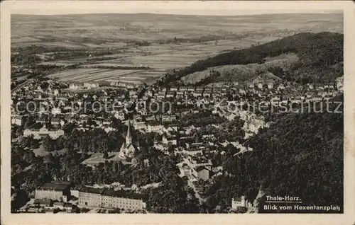 Thale Harz Blick vom Hexentanzplatz  Kat. Thale